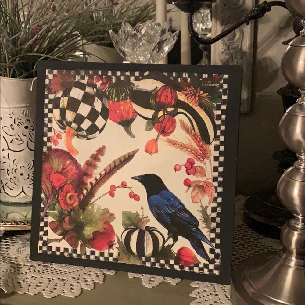 🎃 pumpkin bird decor metal art 🎃